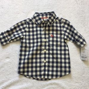 NWT Carter’s Boys Checkered Shirt (12 months)